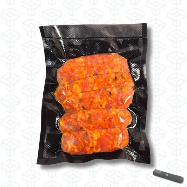 Bolsas al Vacío Corrugadas 90 micras Fondo Negro | Pack 100 unidades