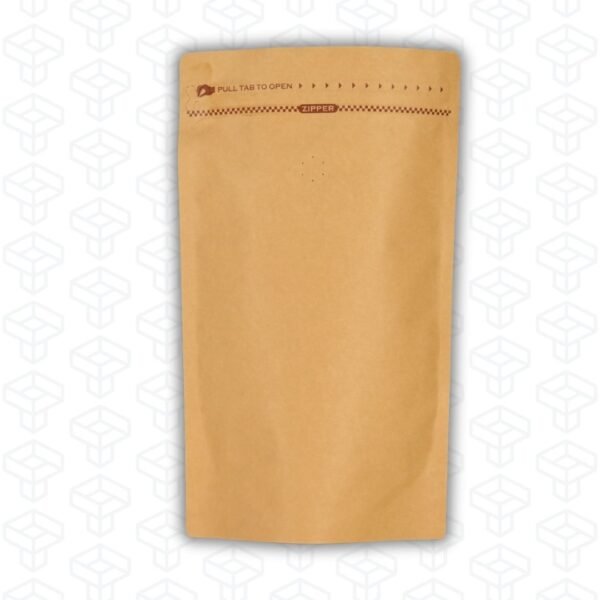 Bolsas para Café tipo Stand-Up con Válvula y Zipper | Kraft | 50 bolsas por pack