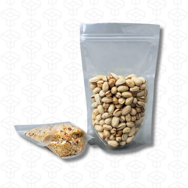 Doypack tipo Stand Up Pouch Transparente con Zipper | 100 bolsas por pack